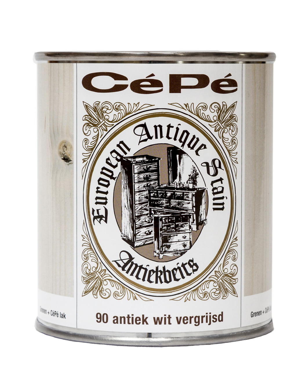 90. Antiek wit vergrijsd