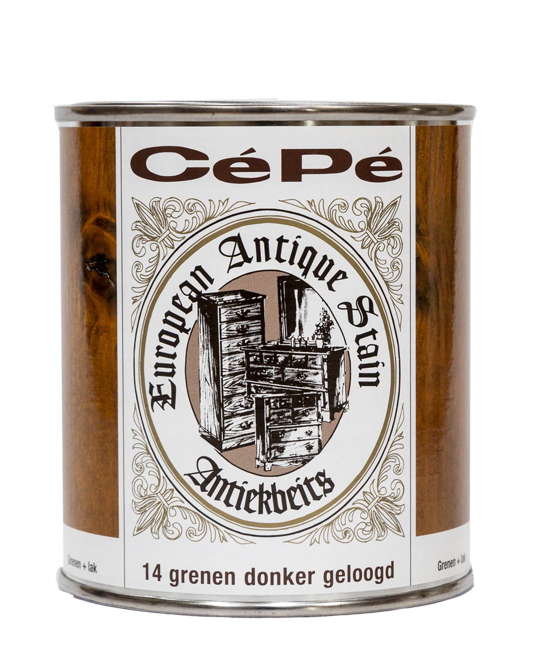 14. Grenen donker geloogd