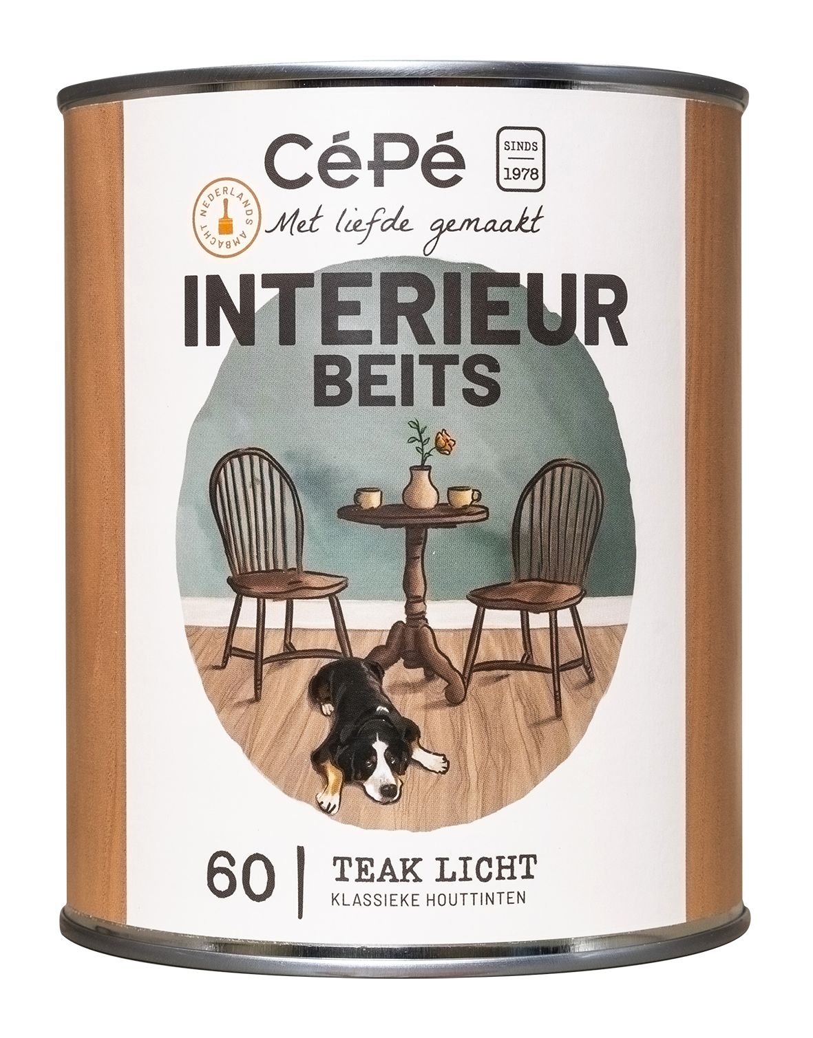 60. Teak licht